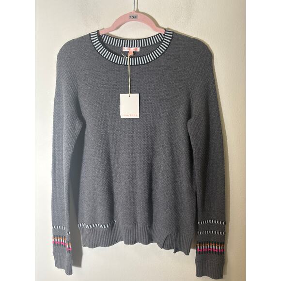 NWT Lisa Todd Fast Track Fog Sweater Sz Xs - Picture 1 of 3